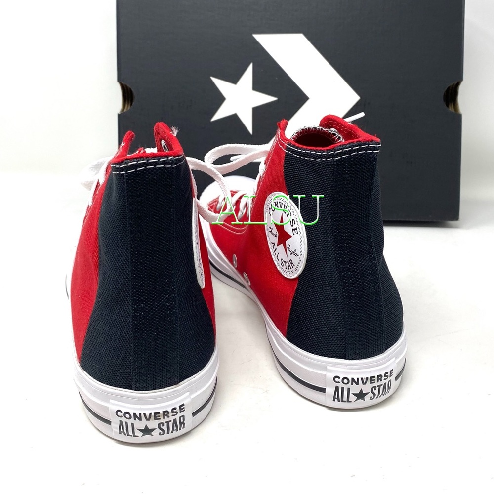 Converse Ctas High Top Enamel Red Black Women’s - Picture 6 of 12